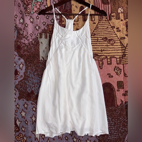 Lulus Dresses & Skirts - Lulus Easy Honey Ivory Slip Sun Dress Relaxed & Flowy Boho Farmhouse - Medium